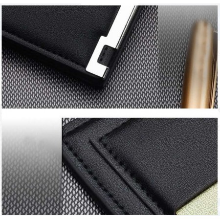 Meidong Front Pocket Minimalist Leather Slim Wallet